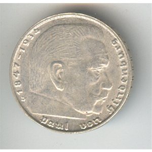 Amazon.com: Germany Third Reich 2 reichsmark 1936-1939 VF-XF KM93